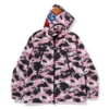 WARM UP CAMO SHARK HOODIE JACKET