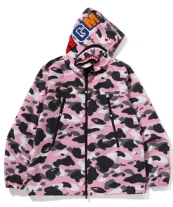 WARM UP CAMO SHARK HOODIE JACKET