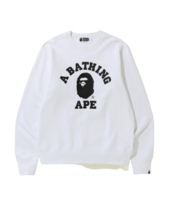 Bape College Sweater White