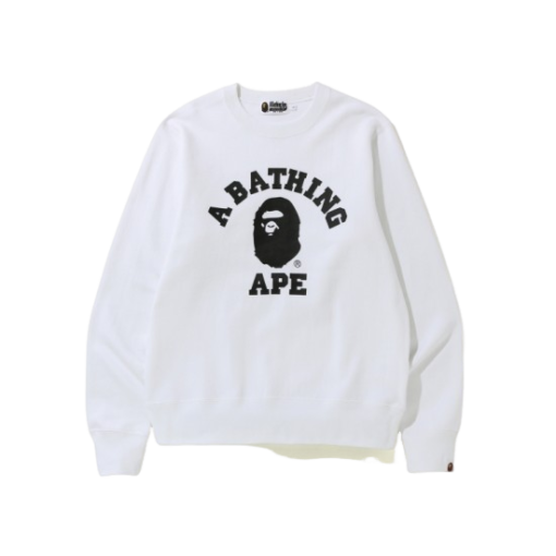 Bape College Sweater White