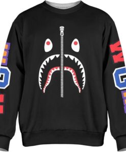 Bape Shark 3d printing hoodie men’s round neck