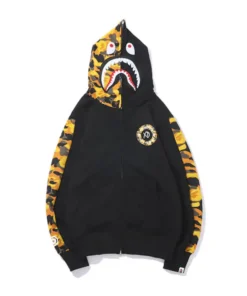 A Bathing Ape Bape XO Orange Hoodie Black