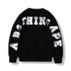 A Bathing Ape Black Crewneck Sweater