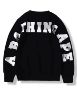 A Bathing Ape Black Crewneck Sweater