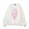 A Bathing Ape Mohair Crew Neck Sweater white