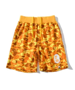 A Bathing Ape Yellow Bape Shorts