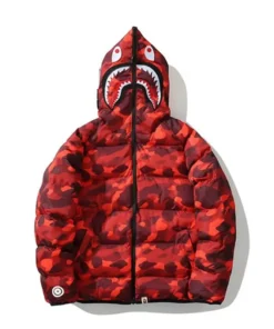 Bape Shark Jacket Camouflage Hooded Zipper