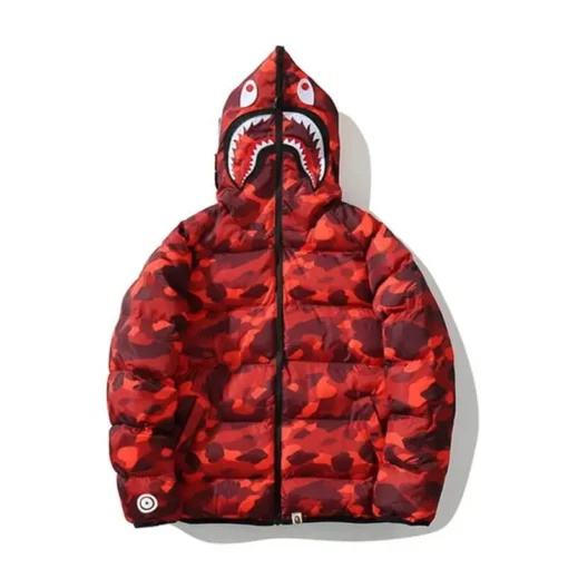 Bape Shark Jacket Camouflage Hooded Zipper