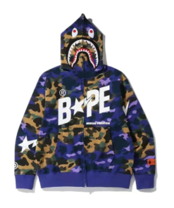 Bape Shark Hoodies Men Women Casual Sweatshirts Streetwear Hip Hop Jacket