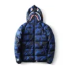 Bape Blue Shark Hooded Windbreaker Jacket