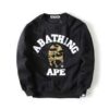 Bape A Bathing Ape Black & White Sweater