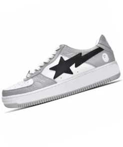 Silver Black Bape X Coach Shoes