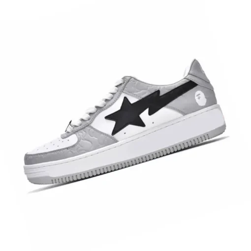 Silver Black Bape X Coach Shoes